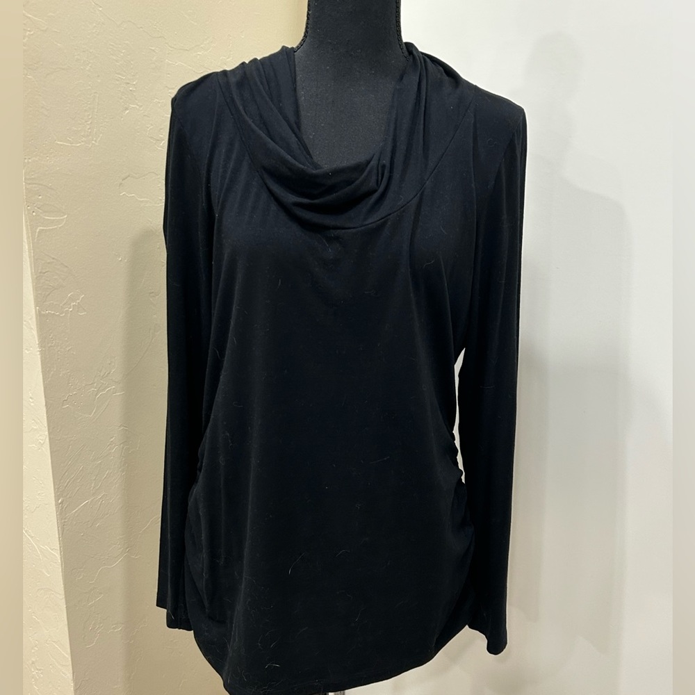 CAbi black knit top- size large